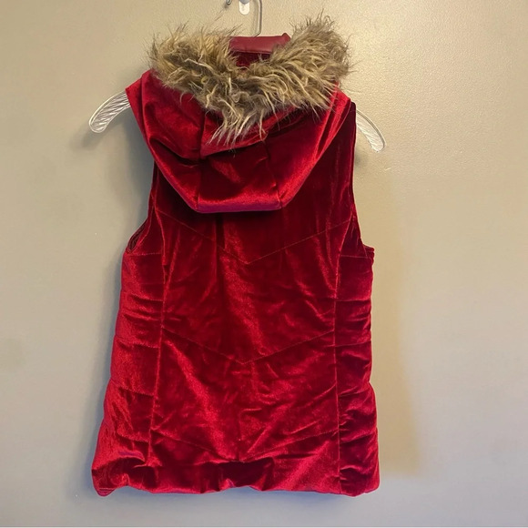 Marc New York Faux Fur Trim Hooded Vest Size XS - Picture 3 of 12